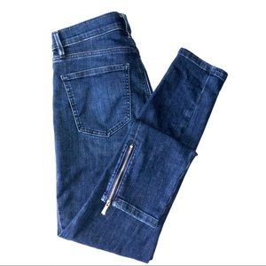 Ann Taylor Skinny Ankle Zip Denim